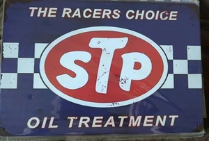 Round Lucky Motor Oils Sign 8 X 11 Wall Art Decor Garage - Picture 1 of 2