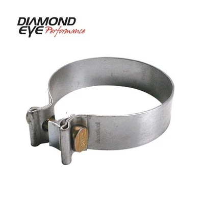 Braçadeira de escape Diamond Eye desempenho escape diesel peça-4 pol. Torca aluminizada - Imagem 1 de 4