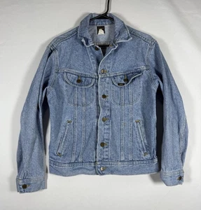 Vintage Lee Jeans Jeansjacke 80er Trucker Herren Small USA Made PATO-153438 - Bild 1 von 6