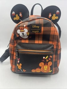 Mini mochila Loungefly Disney Halloween a cuadros Mickey Mouse - Imagen 1 de 17