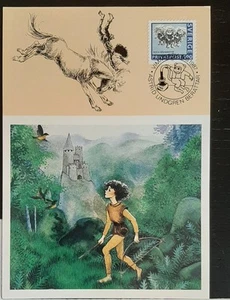 (SWE-803) SUECIA 1987 Maxi Tarjeta Nº 33 "Ronja la hija del ladrón" sin publicar - Imagen 1 de 2
