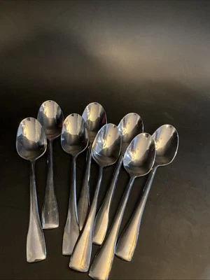 Kitchencraft不锈钢18/10无品牌8大汤匙提供光泽 — 第 1/4 张图片