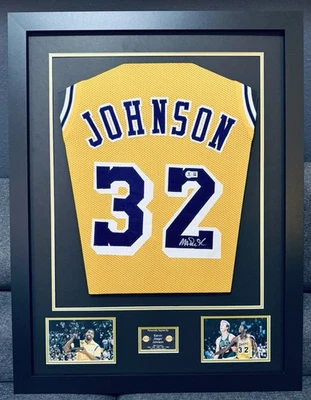 Earvin „Magic“ Johnson signiertes Lakers Custom Jersey / NBA / Beckett / O‘Neal - Bild 1 von 4