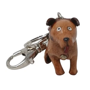 Handgefertigter Hund Schlüsselanhänger Handtasche Taschenanhänger Karabinerverschluss & Ring #J4-F - Bild 1 von 6