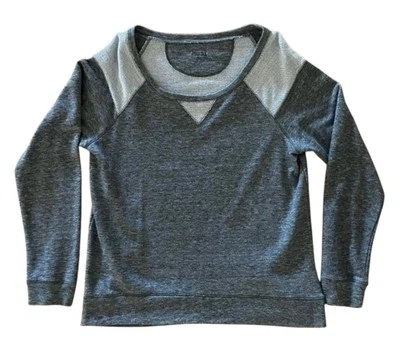 Moletom cinza lamado • Gola redonda de algodão em dois tons • Tamanho XL - Imagem 1 de 4