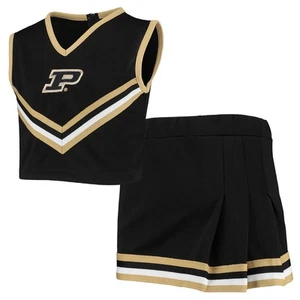Girls Youth Black Purdue Boilermakers Two-Piece Cheer Set - Picture 1 of 6