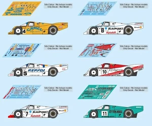 Decals Porsche 962C Le Mans 1988 4 5 7 8 1:32 1:43 1:24 1:18 962 slot calcas - Picture 1 of 7