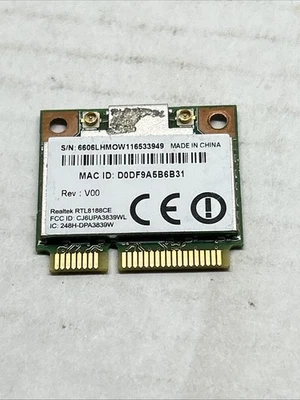 Toshiba Wifi Card Anatel Realtek P/N: 3839U-1MPC (Tested/Working) - Image 1 of 3