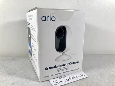 Arlo VMC2060 Essential 室内摄像头 高清 第 2 代 有线 1080p 安全 全新! — 第 1/4 张图片
