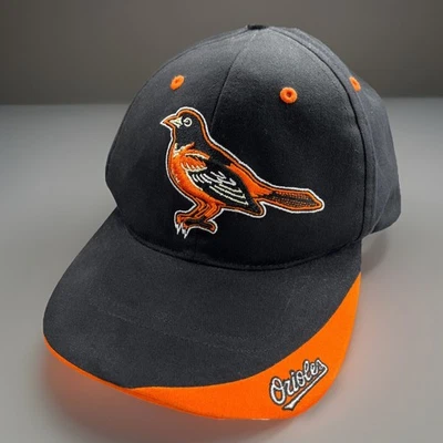 vintage Baltimore Orioles hat Twins Enterprise black w/orange cap one size - Image 1 of 4