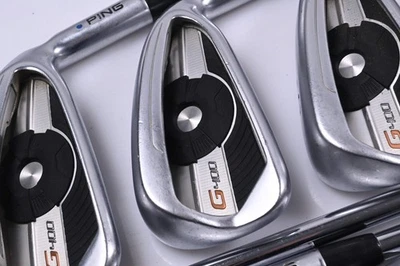 Ping G400 Irons / 4-PW+SW+LW / Blue Dot / Senior Flex Ping CFS Distance Shafts - Image 1 of 4