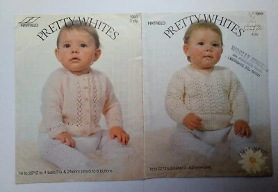 Bundle of 2 Babies Sweater & Cardigan - Knitting Patterns - Image 1 of 3