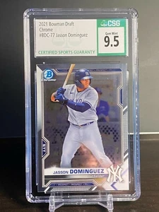 Bowman Draft 2021 cromo Jasson Domínguez BDC-77 Yankees CSG 9,5 GEMA COMO NUEVO 🙂 - Imagen 1 de 6