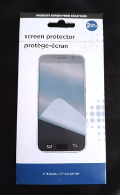 全新! 三星 Galaxy S6 屏幕保护膜 2 包带屏幕清洁布 — 第 1/2 张图片