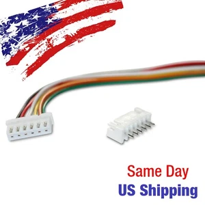 JST XH2.54mm 6 Pin Singleheaded Wire Cable Connector Set Male Female PCB USA! - Picture 1 of 4