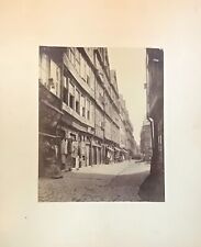 ANTIQUE PHOTO OF THE "JUDENGASSE" (JEWISH ALLEY) IN FRANKFURT, GERMANY c.1880