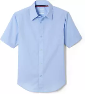 Boys' Short Sleeve Classic Poplin Dress Shirt (Standard & Husky) - Picture 1 of 12