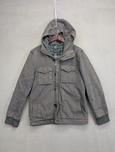 Vintage Quiksilver Feldjacke Herren M Flanell gefüttert Full Zip Skater Y2K - Bild 1 von 13