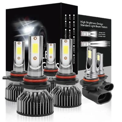 Para Toyota Corolla 2008 2007 2006 2005 6X lâmpadas farol de LED alto/baixo + luz de neblina - Imagem 1 de 4