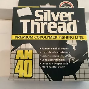 NOS SILVER THREAD AN40 COPOLYMER 8LB 300 YDS FLUORESCENT FISHING LINEš£ - Picture 1 of 5