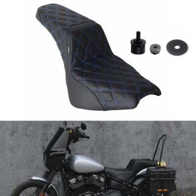 For Harley Street Bob FXBBS 114 FXBB 2018-2024 Club Style Gel Pad 2-Up Seat - Image 1 of 4