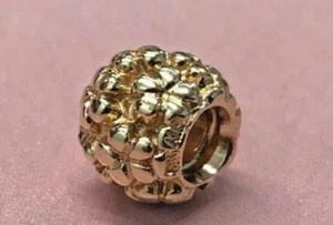 PANDORA | AMULETO DE PODER FLOR DE ORO 14K NUEVO 750297 AUTÉNTICO RARO RETIRADO 585ALE - Imagen 1 de 6