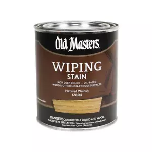 Old Masters 12804 Natural Walnut Oil-Based Wiping Stain 1 qt. (Pack of 4) - Picture 1 of 1
