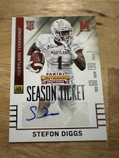 2015 Panini Contenders Draft Picks Stefon Diggs Auto Season Ticket Rookie Bills!