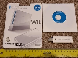 NINTENDO DS 3DS Wii U OFFICIAL WI-FI USB CONNECTOR Wireless Network WiFi Adapter - Picture 1 of 2