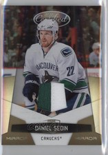2010-11 Certified Mirror Gold Materials Prime /25 Daniel Sedin #140 HOF