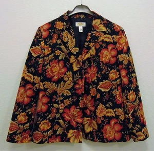 Talbots Petites Colorful Floral Women's Jacket - Picture 1 of 9