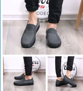 Mode Herren Lässig Mesh Schuhe Weich Leicht Atmungsaktiv Slipper Flache Schuhe - Bild 1 von 10