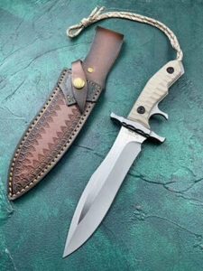 11" Neu Rambo 440C Stahl Klinge G10 Griff Taktik Camping Jagd Messer VTH07 - Bild 1 von 6