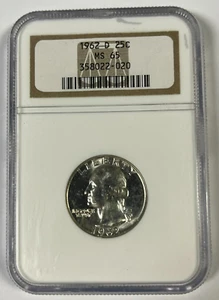 1962 D Washington Quarter NGC MS 65 - Picture 1 of 4