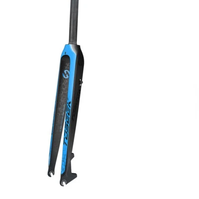 TOSEEK 1-1/8" Full Carbon Fiber MTB Bike Fork Disc Brake Rigid Forks 26/27.5/29" - Image 1 of 4