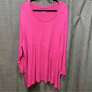 Catherines Women’s Plus 3X 26/28 Tunic Top Pink NWT RUNS LARGE - Picture 1 of 10