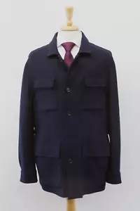 NWT $6595 Brunello Cucinelli Cashmere-Silk Knit Coat W/Logo Buttons 54/44US A232 - Picture 1 of 10