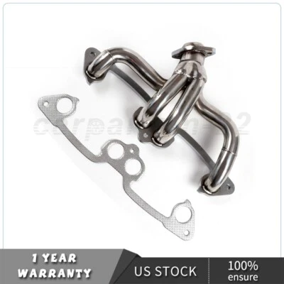 For 1991-2002 Jeep Wrangler 2.5L L4 Stainless Steel Manifold Header with Gasket - Image 1 of 4