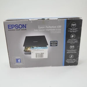 Epson Perfection V39 Color Photo & Document Scanner 4800 dpi NEW Open Box! - Picture 1 of 18