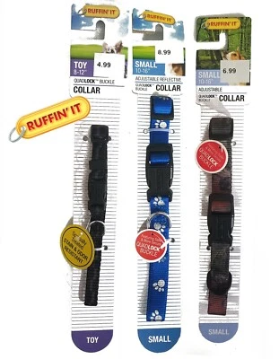 WESTMINSTER PET PRODUCTS Pet Dog Collar Westminster Ruffin It Quadlock Adjustable Reflective You Choose