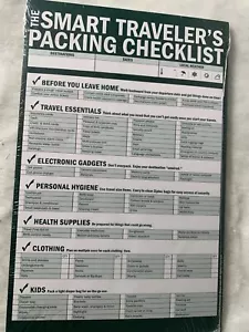 Packing Travel Checklist Brand New - Picture 1 of 4