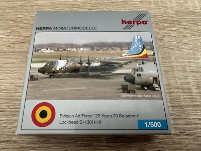 Herpa 509497 Forza Aerea Belga Lockheed C-130H-10 1:500 Nuovo in OVP - Immagine 1 di 2