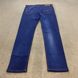 Levis 512 Jeans Men's 33 Faded Blue Stretch Distressed Denim Slim Size 33x32 - Picture 1 of 13