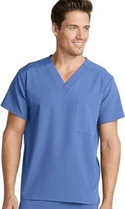 Jockey Unisex One Pocket Stretch Scrub Top, Blue, XL - Picture 1 of 1