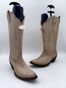 Idyllwind Women's Strut Western Boots Ivory Leather Size 9 B