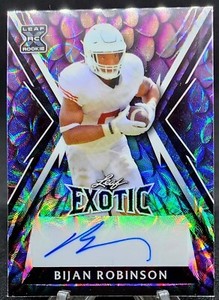 2023 Leaf Exotic - Bijan Robinson - Dragon Scale Scope Auto SSP#1/2! TEX/ATL!