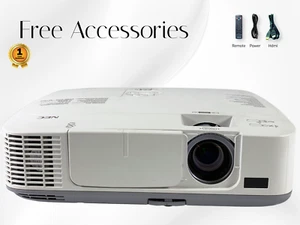 NEC NP-M300W 3LCD Projector Portable 3000 ANSI Office 1080p HDMI VGA w/Bundle - Picture 1 of 9