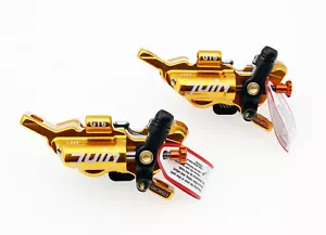 Juni Tech GTP6 MTB eBike Fahrrad 6-Kolben Hydraulikscheibe Bremssattel Set Gold - Bild 1 von 15