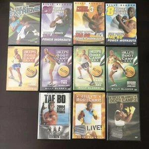 Billy Blanks Workout Fitness Exercise Power Rounds Bootcamp Tae Bo 11 DVD Lot - Picture 1 of 12
