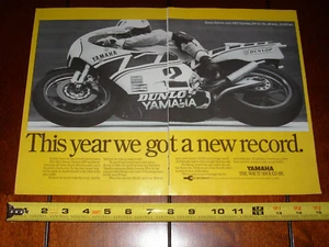 1983 YAMAHA KENNY ROBERTS DAYTONA - ORIGINAL 2 PAGE AD - Picture 1 of 2